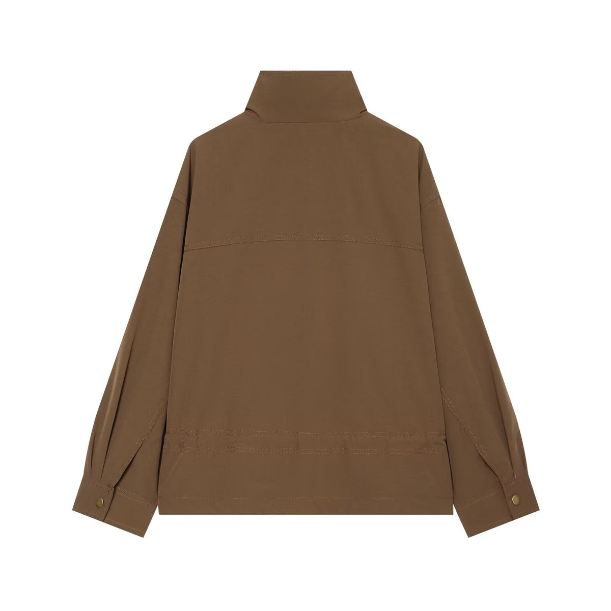 Women's with drawstring loose jacket windbreaker Coat