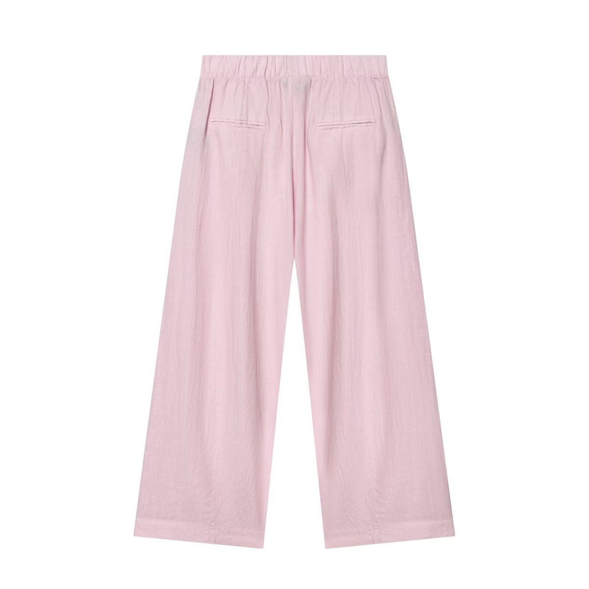 suit Women's 2 pieces pocket decoration linen blend shirt+Pants